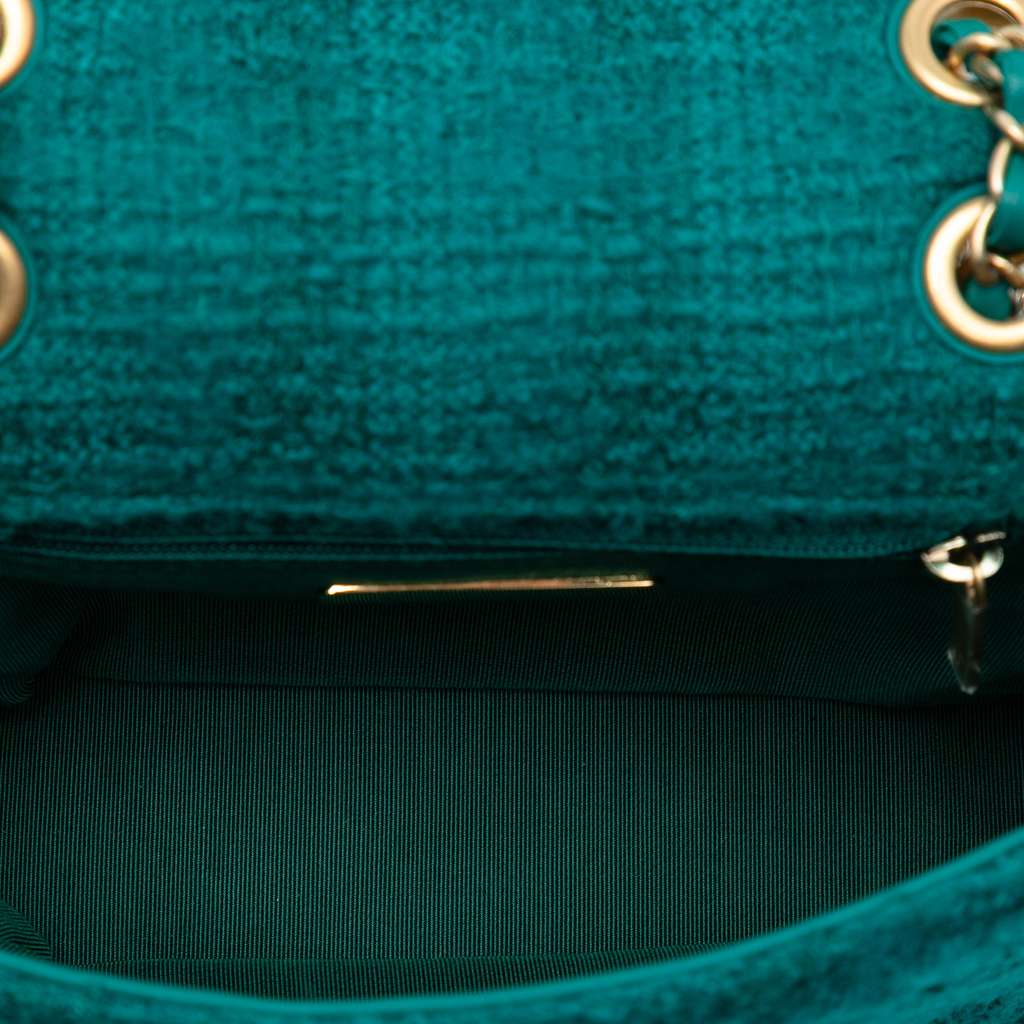 Chanel Small Wool Tweed Giant Logo Flap - 4