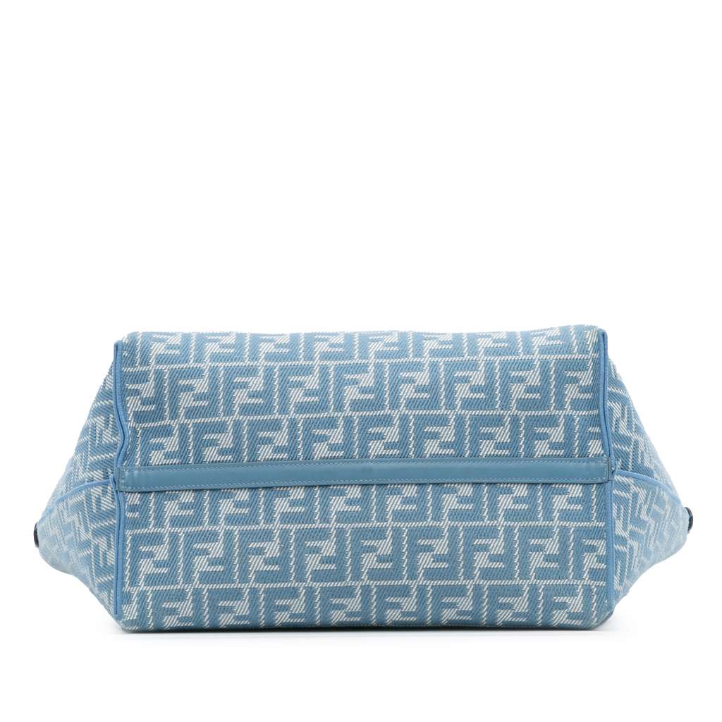 Fendi Large FF Pequin FF Jacquard Reversible Roll Tote - 3