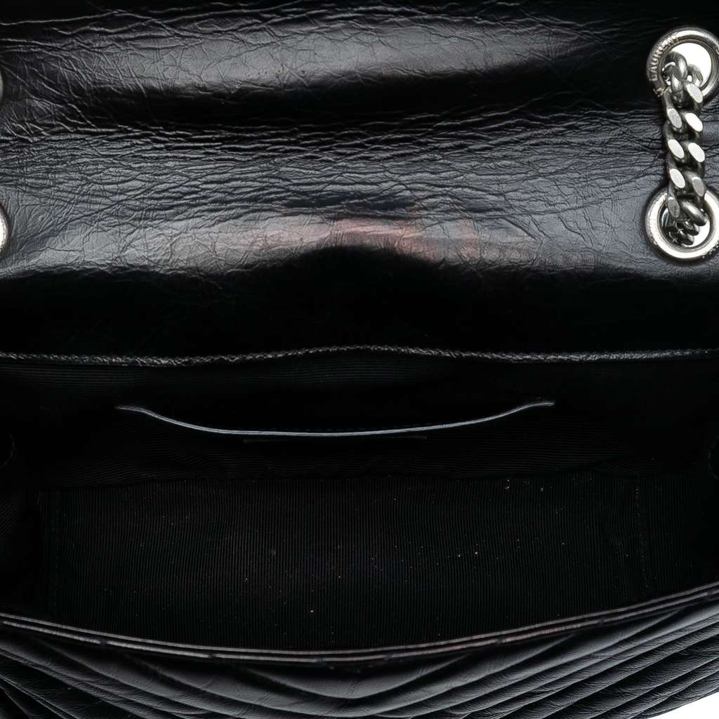 Saint Laurent Medium Crinkled Calfskin Punk Chain Bag - 4