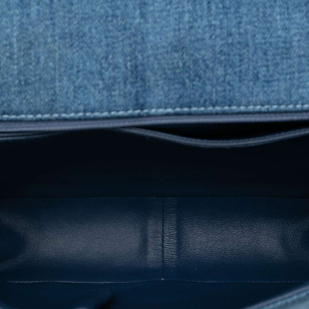 Chanel Large Quilted Denim Boy Flap - 4