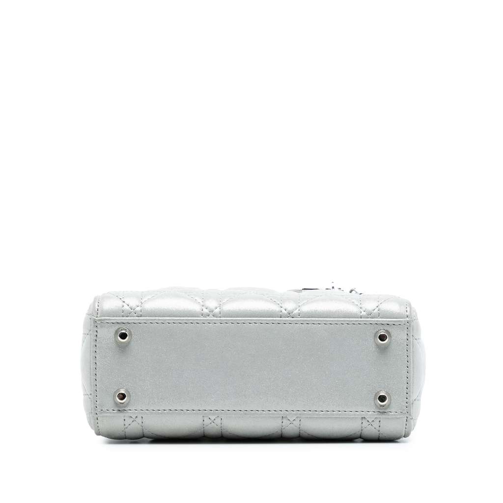 Dior Mini Iridescent Lambskin Cannage Lady Dior - 3