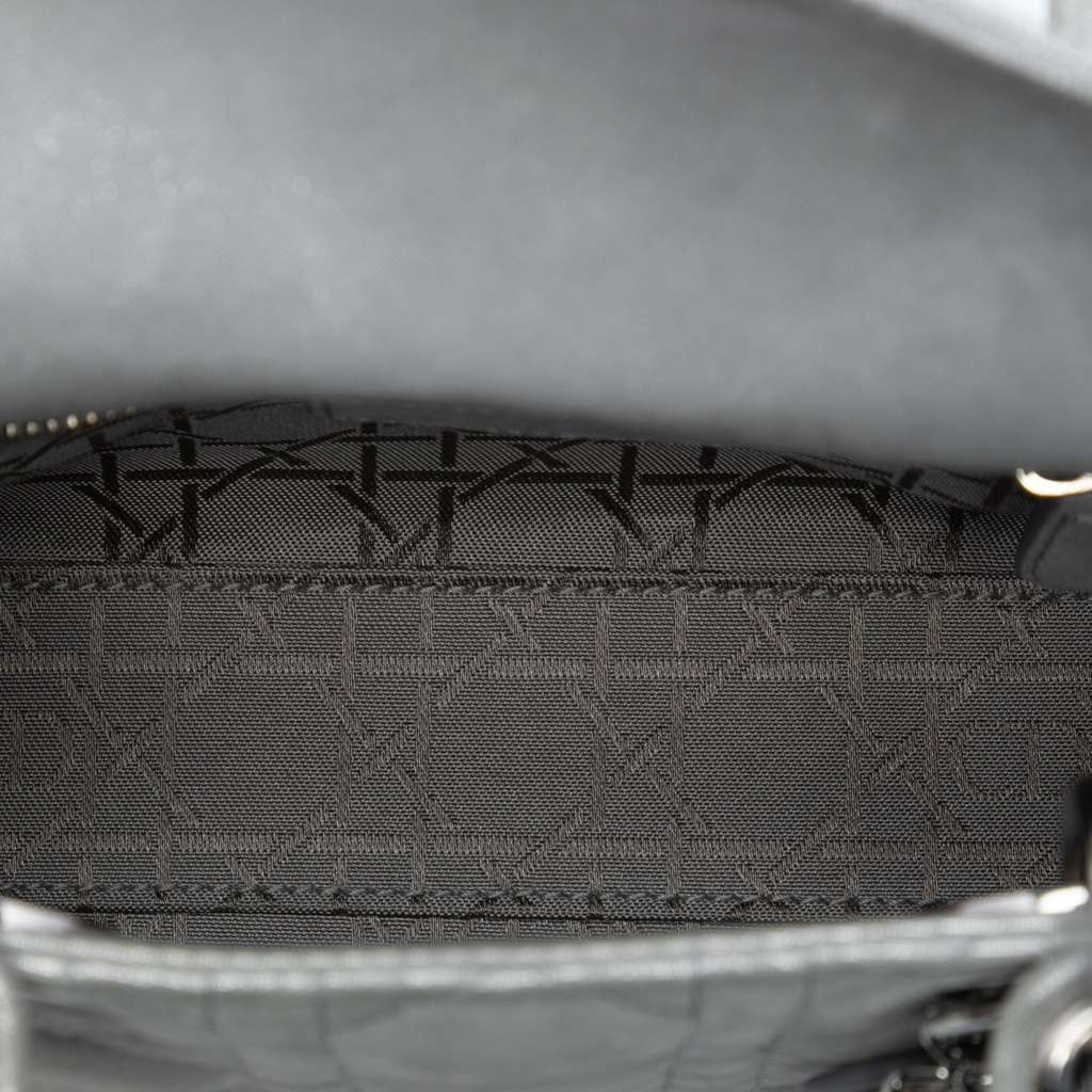 Dior Mini Iridescent Lambskin Cannage Lady Dior - 4