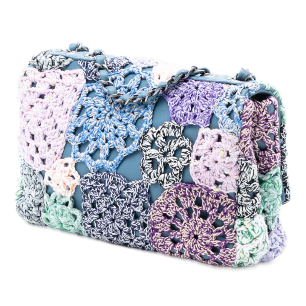 Chanel Small Crochet Cotton Paris-Seoul Crochet Work Flap - 2