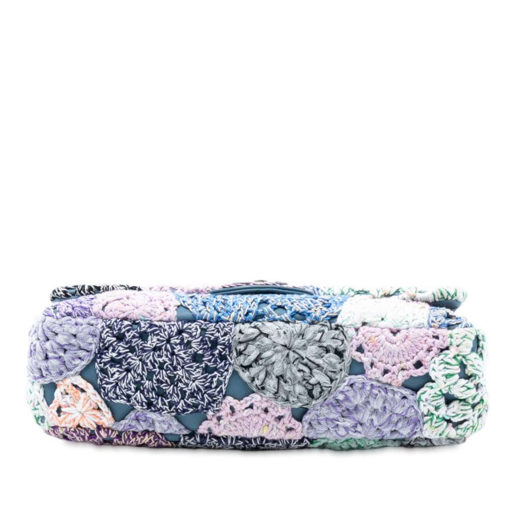 Chanel Small Crochet Cotton Paris-Seoul Crochet Work Flap - 3