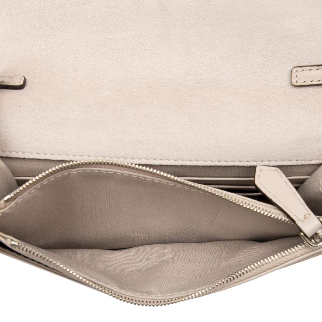 Fendi Leather Studded Monster Eyes Wallet on Chain - 4