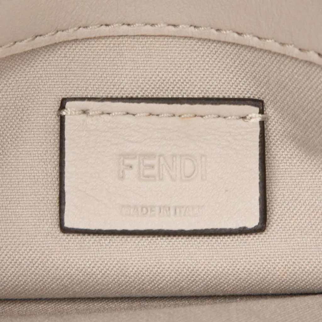 Fendi Leather Studded Monster Eyes Wallet on Chain Brown Leather Very good - Box View
