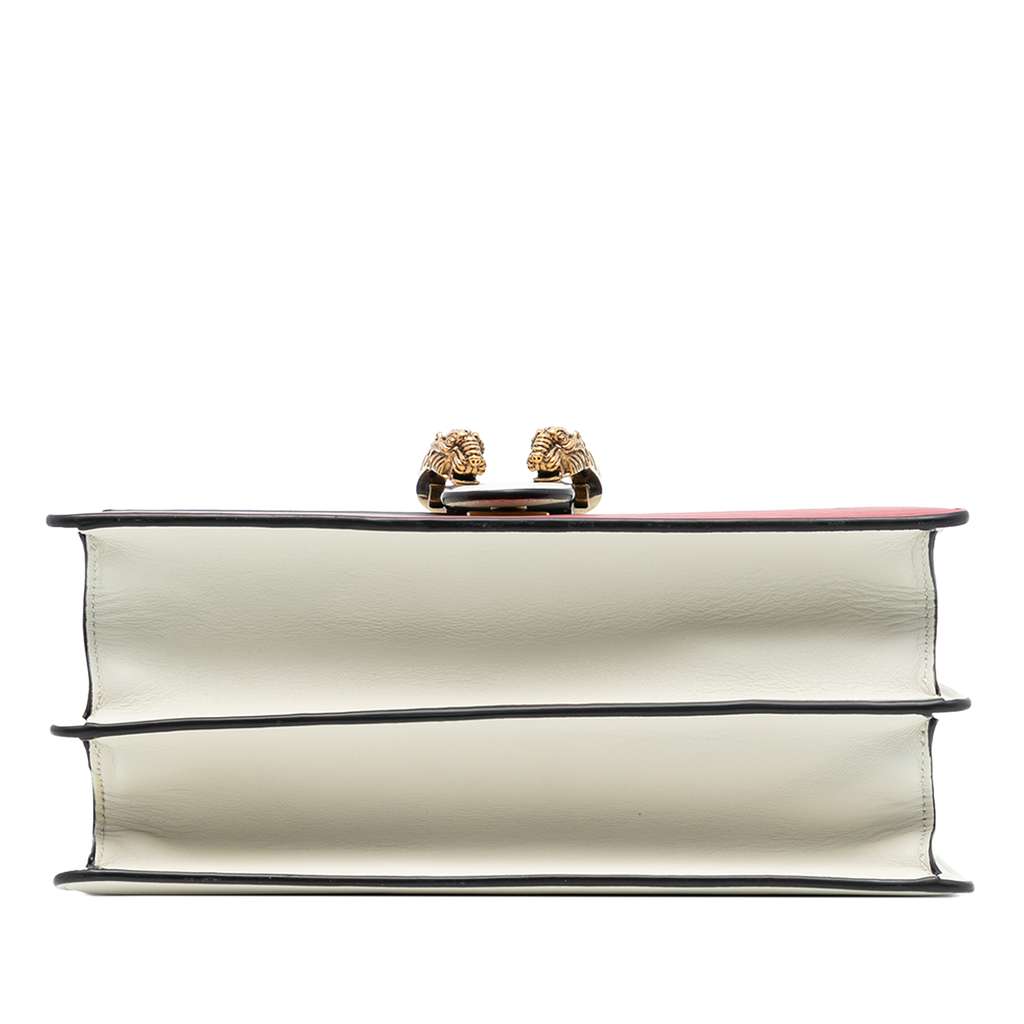 Gucci Medium Leather Bamboo Dionysus Web Satchel - 3