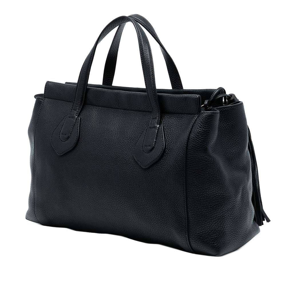 Gucci Leather Lady Tassel Top Handle Bag - 2