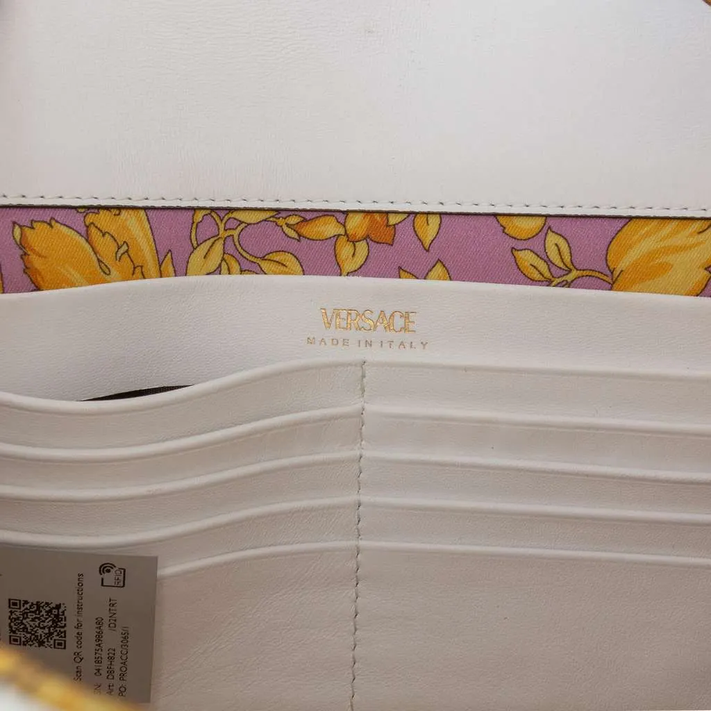 Versace Nappa Leather Virtus V Crossbody White Leather Very good - Box View