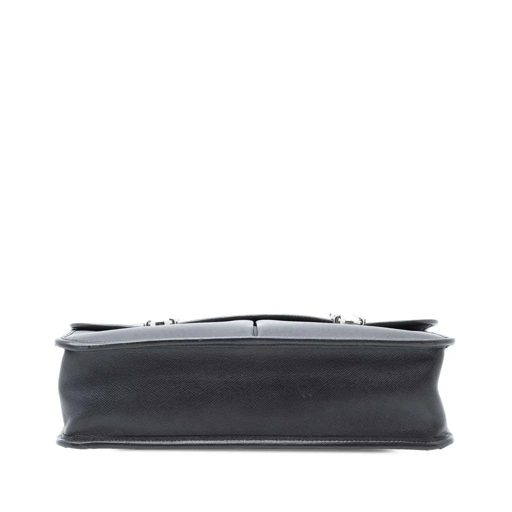 Louis Vuitton Taiga Anton Briefcase Black Leather Good - Inside View