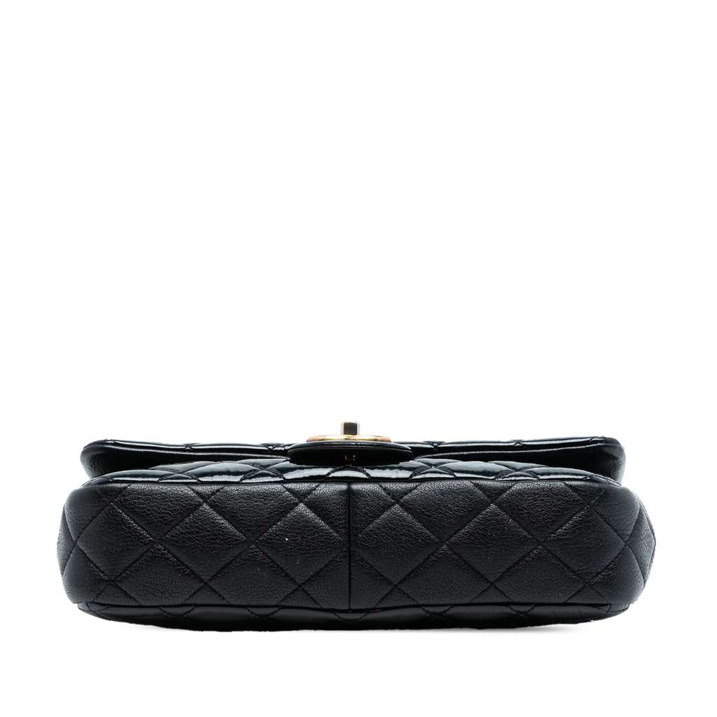 Chanel Paris Salzburg Medium Patent Goatskin CC Eyelet Flap - 3