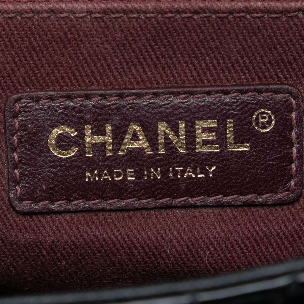 Chanel Paris Salzburg Medium Patent Goatskin CC Eyelet Flap - 5