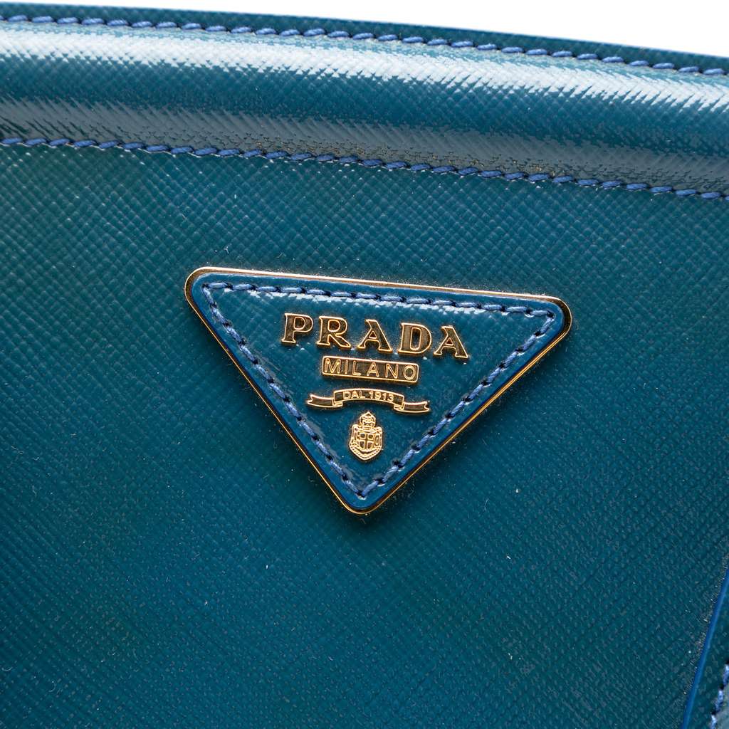 Prada Medium Saffiano Vernice Parabole Tote - 5