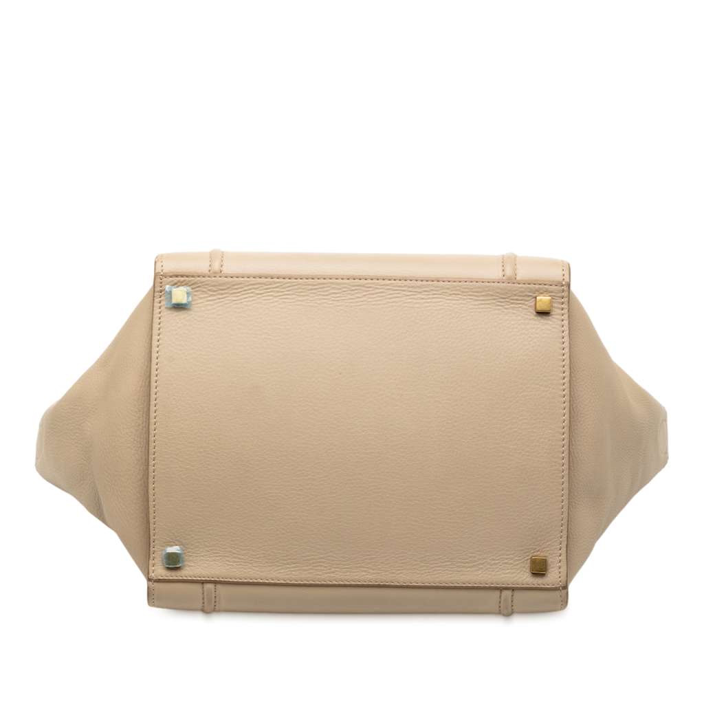 Celine Medium Leather Luggage Phantom Tote - 3