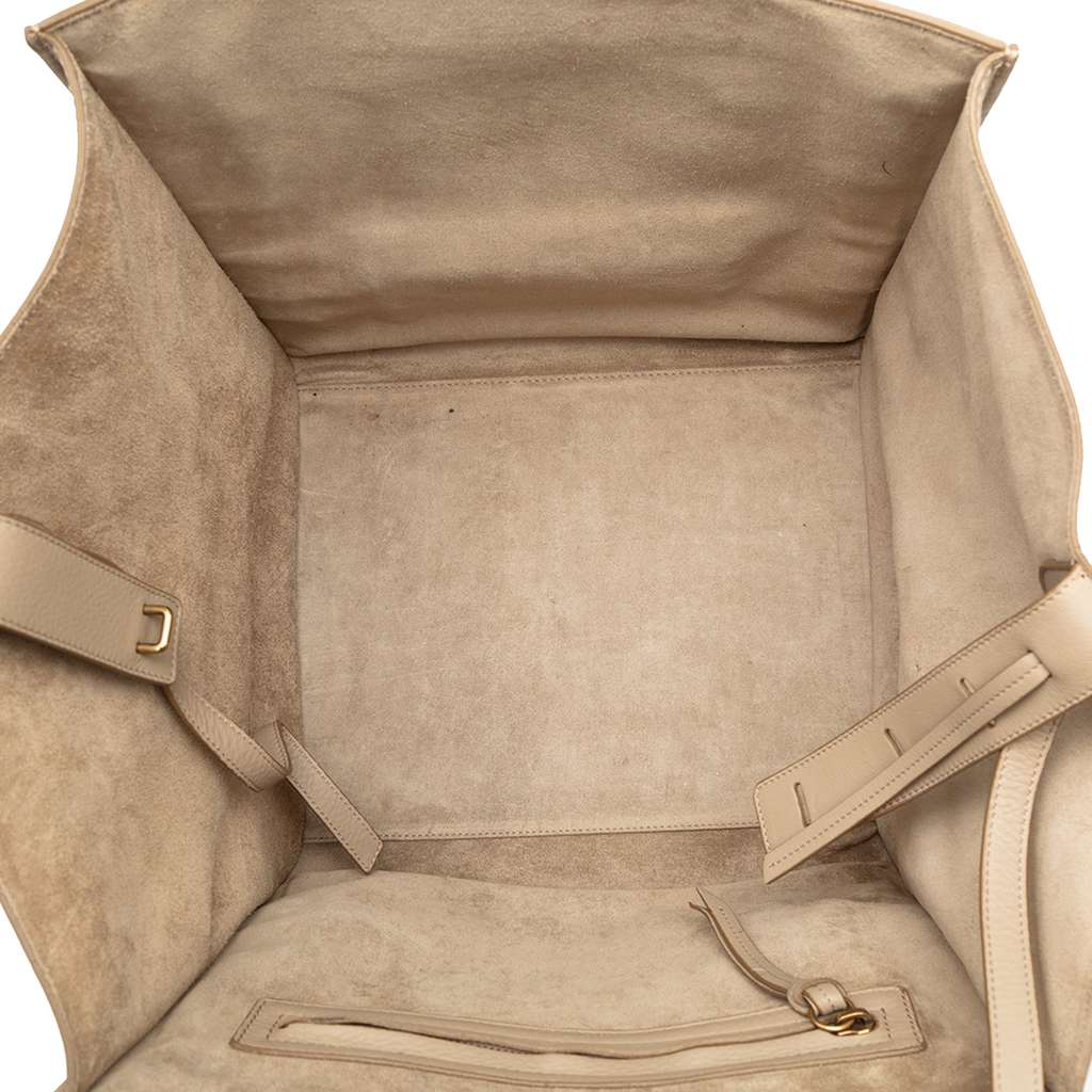 Celine Medium Leather Luggage Phantom Tote - 4