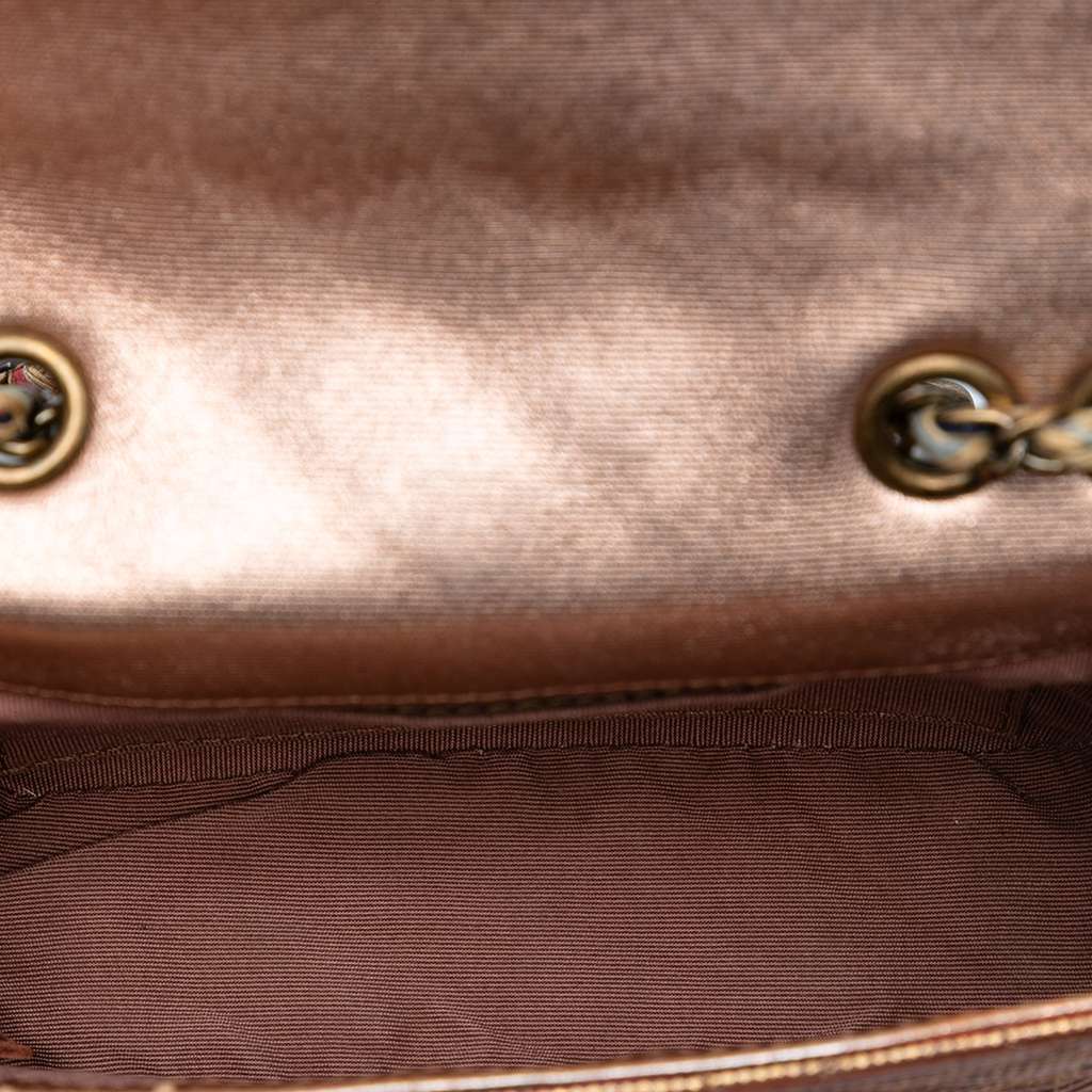 Chanel Paris Seoul Mini Metallic Lambskin Striped Flap - 4