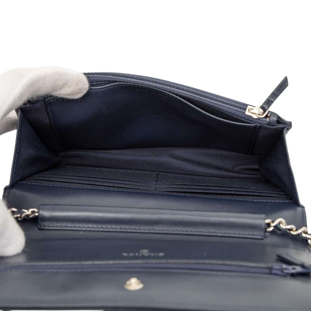 Chanel Chevron Lambskin Boy Wallet on Chain - 4