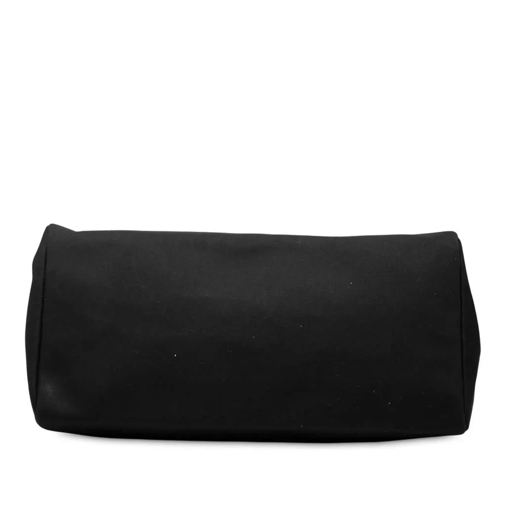 Hermès Toile Militaire Vache Hunter Herbag Zip Retourne Cabine 50 Black Canvas Good - Inside View