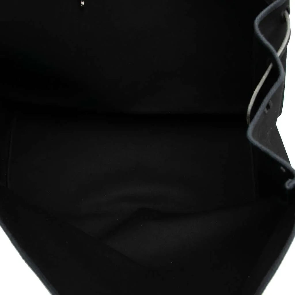 Hermès Toile Militaire Vache Hunter Herbag Zip Retourne Cabine 50 Black Canvas Good - Model View