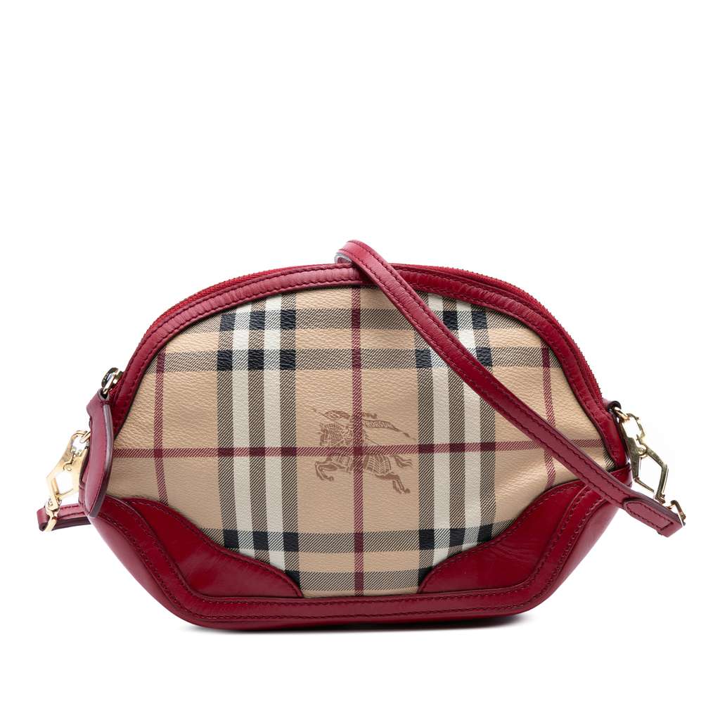 Burberry Mini Haymarket Check Coated Canvas Orchard Crossbody