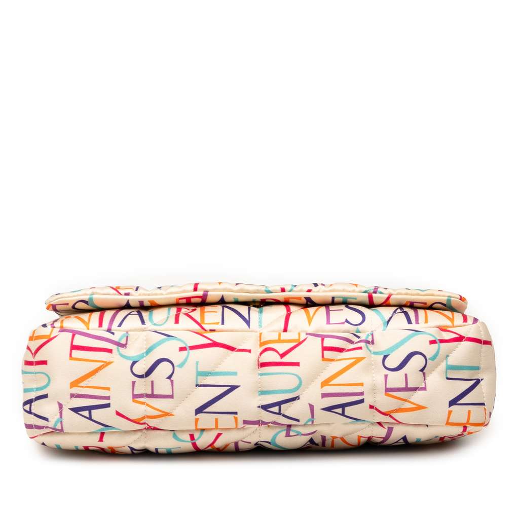 Saint Laurent Medium Silk Carre Rive Gauche Print Patchwork Jamie Shoulder Bag - 3