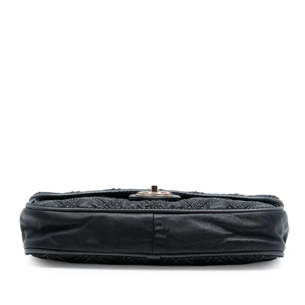 Chanel Paris Bombay Medium CC Calfskin Triptych Flap Grey Leather Very good - Inside View