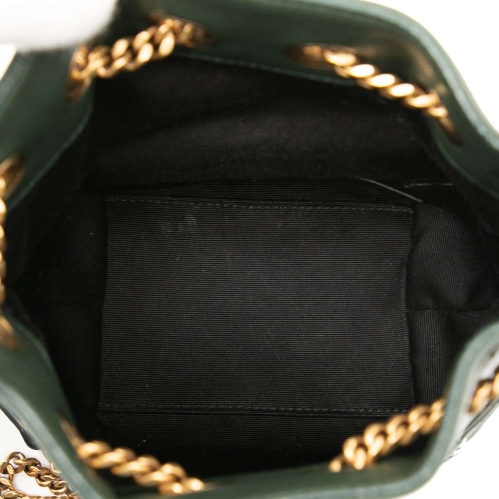 Saint Laurent Mini Quilted Leather Joe Bucket Bag - 4