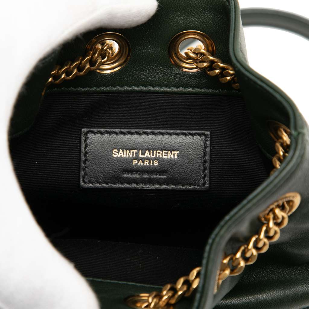 Saint Laurent Mini Quilted Leather Joe Bucket Bag - 5