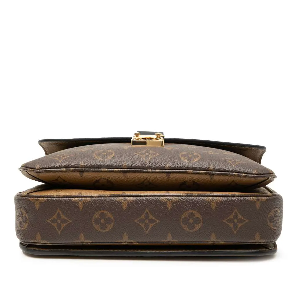 Louis Vuitton Monogram Reverse Pochette Metis Brown Good - Inside View