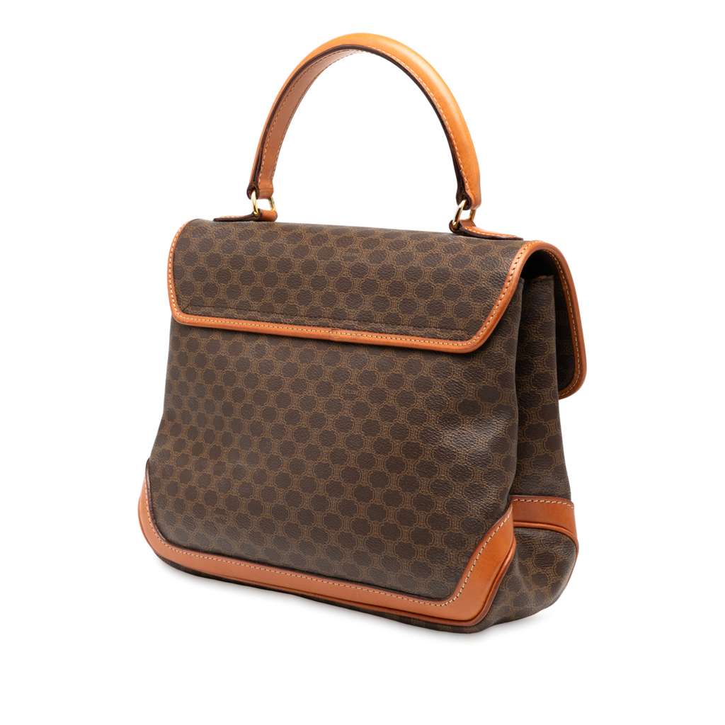 Celine Macadam Coated Canvas Handbag - 2