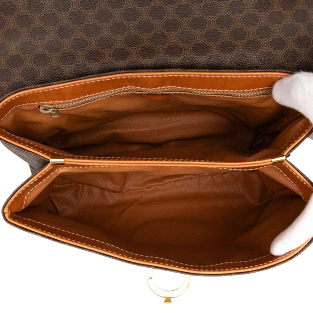 Celine Macadam Coated Canvas Handbag - 4