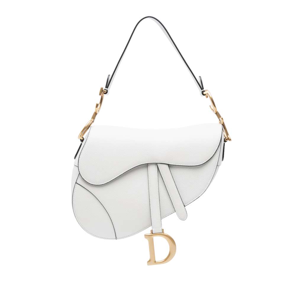 Dior Grained Calfskin Saddle Bag