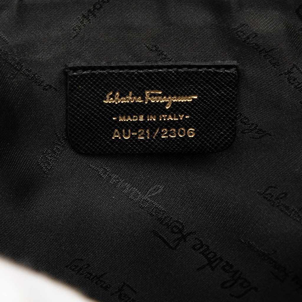 Salvatore Ferragamo Leather Gancini Shoulder Bag - 5