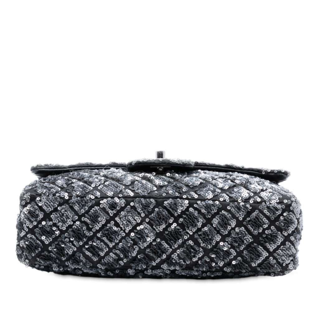 Chanel Medium CC Quilted Lambskin Sequin Single Flap - 3