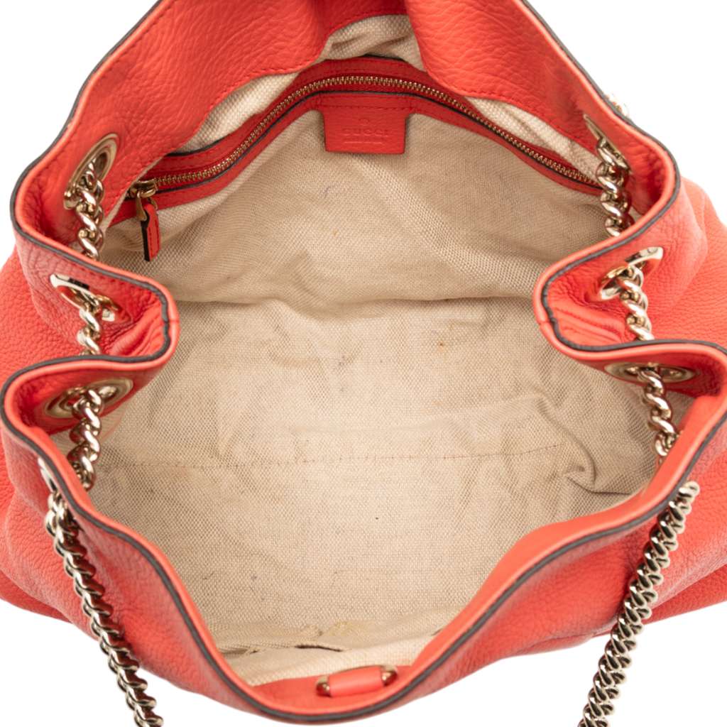 Gucci Medium Leather Soho Chain Tote - 4