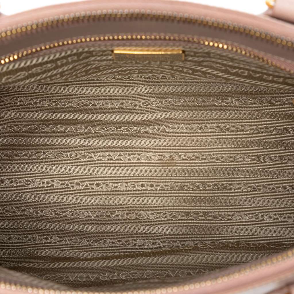 Prada Small Saffiano Lux Galleria Double Zip Satchel - 4