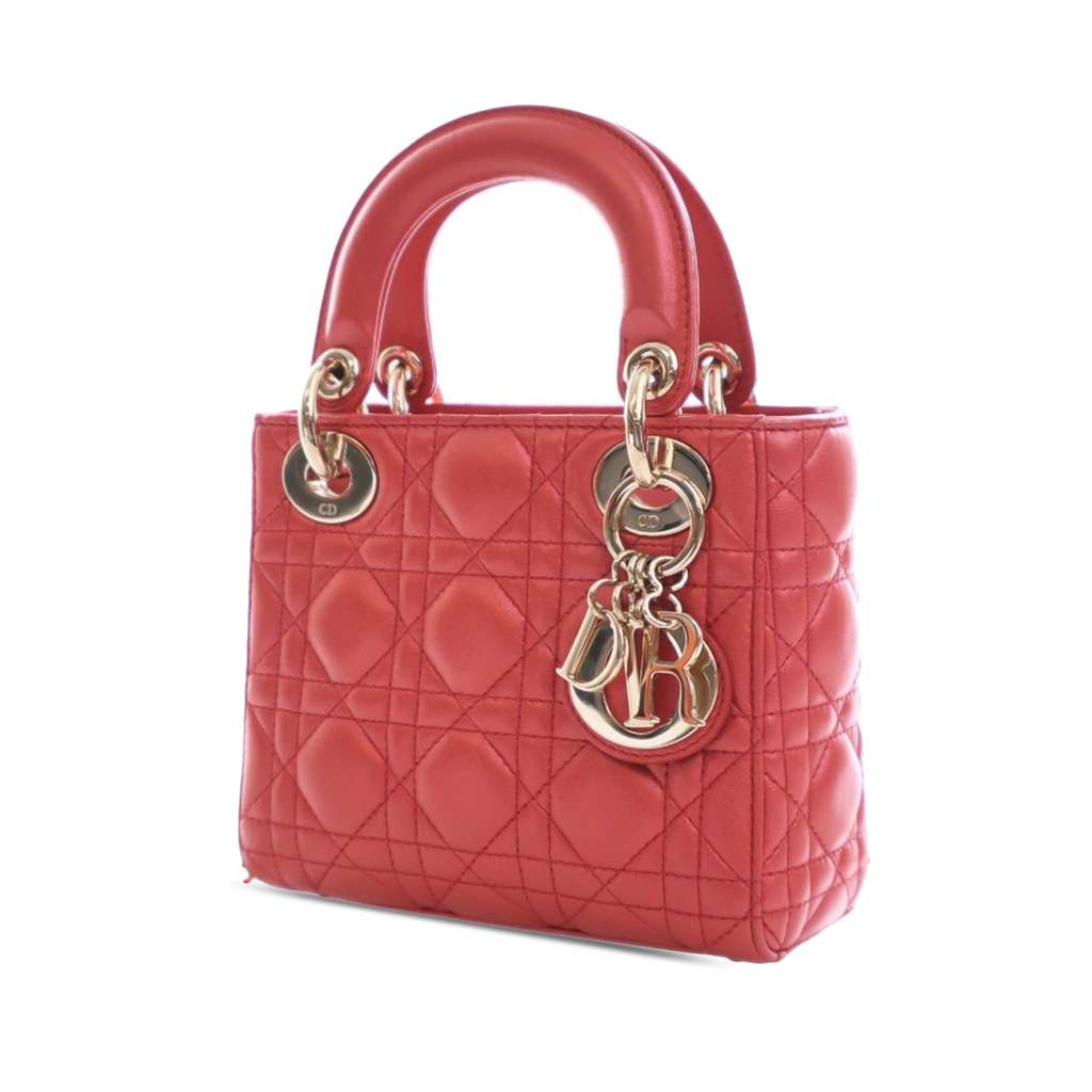 Dior Mini Iridescent Lambskin Cannage Lady Dior - 2