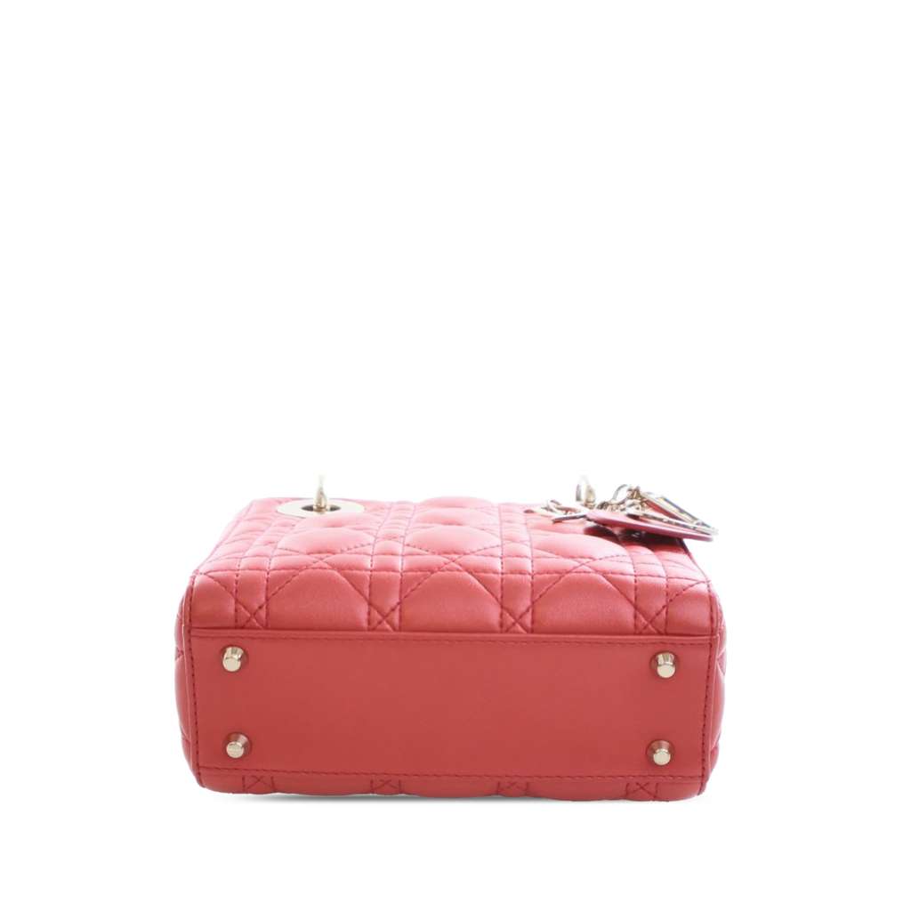 Dior Mini Iridescent Lambskin Cannage Lady Dior - 5