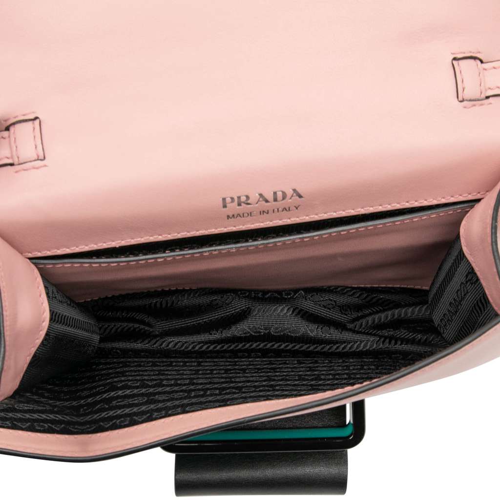Prada City Calf Plex Ribbon Crossbody - 4
