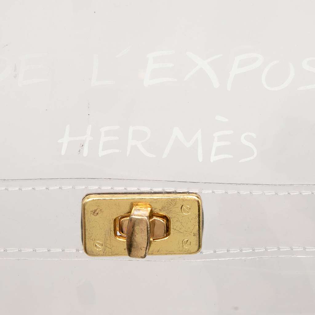 Hermès Vinyl Souvenir De L Exposition Kelly Handbag - 5