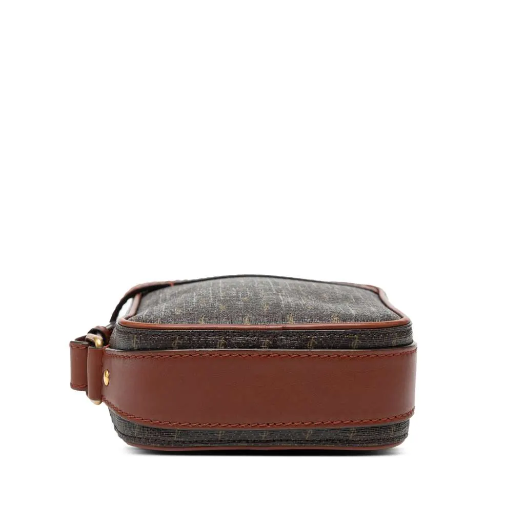 Saint Laurent Le Monogramme Coated Canvas Pouch Crossbody Brown Canvas Very good - Inside View