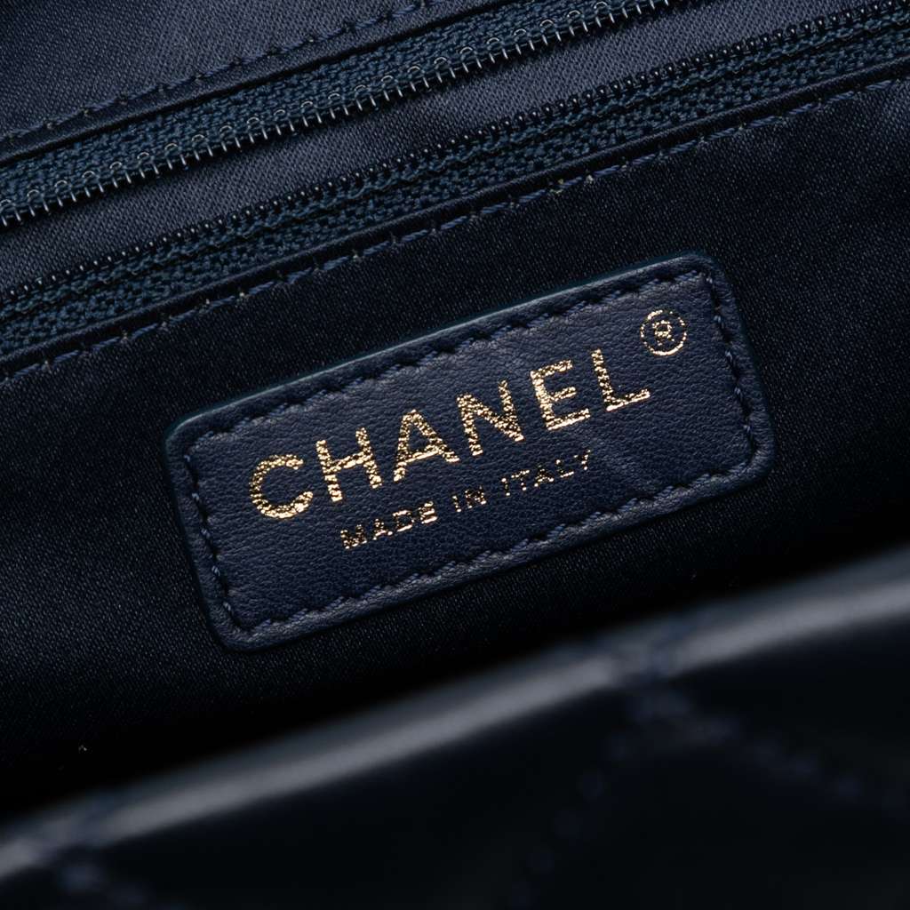 Chanel CC Quilted Lambskin Front Pocket Shopping Tote - 5