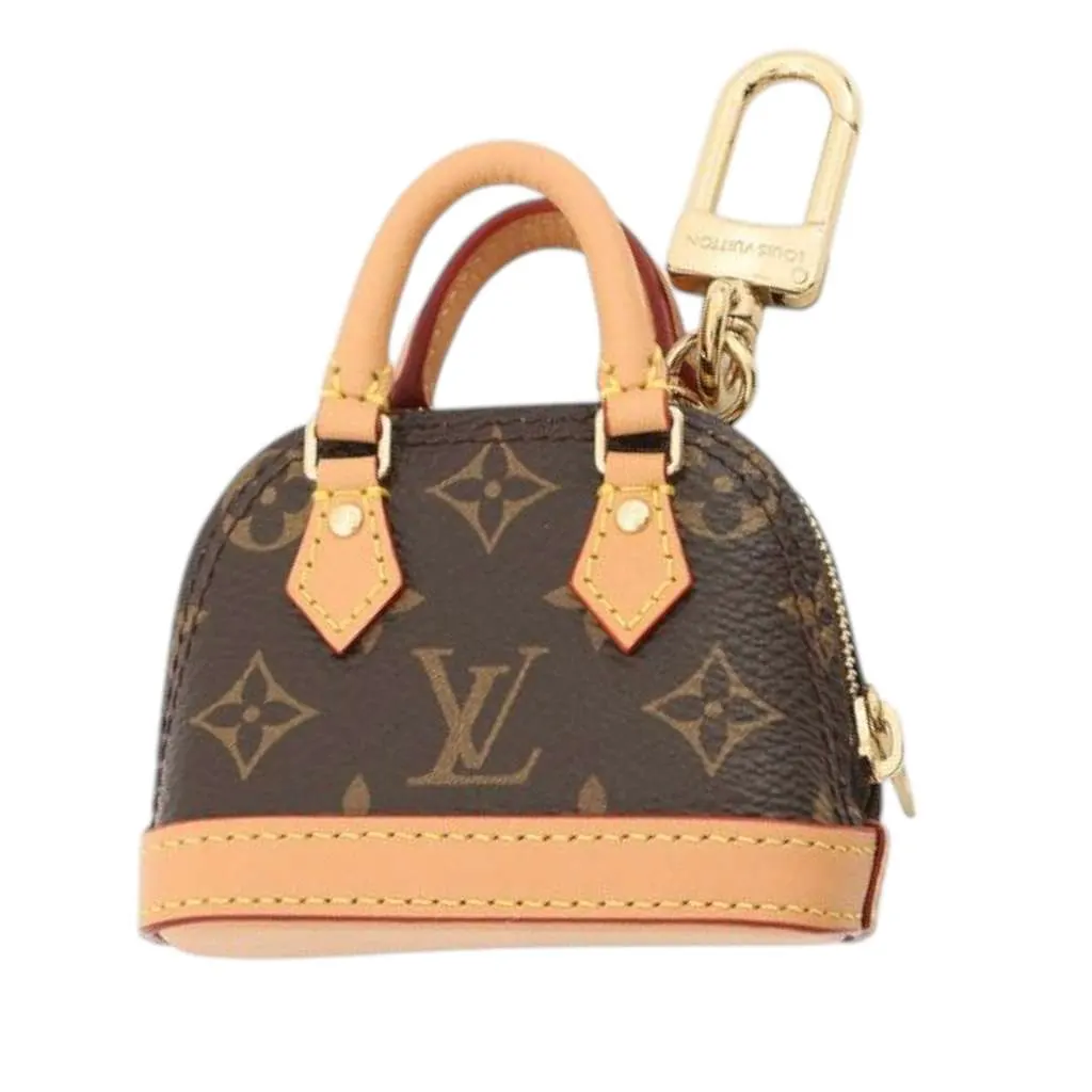 Louis Vuitton Monogram Micro Alma Bag Charm Brown Very good - Back View