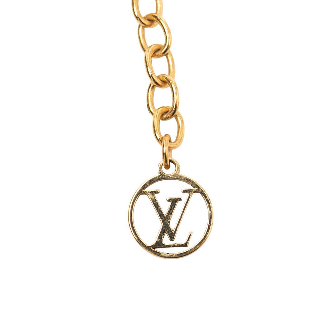 Louis Vuitton Gold Plated LV and Me Letter T Pendant Necklace - 5
