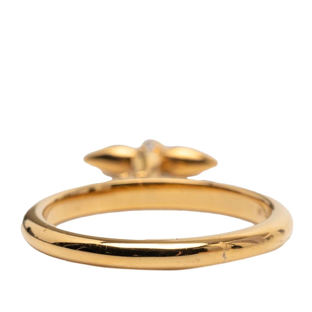 Louis Vuitton Gold Plated Louisette Signature Ring - 3