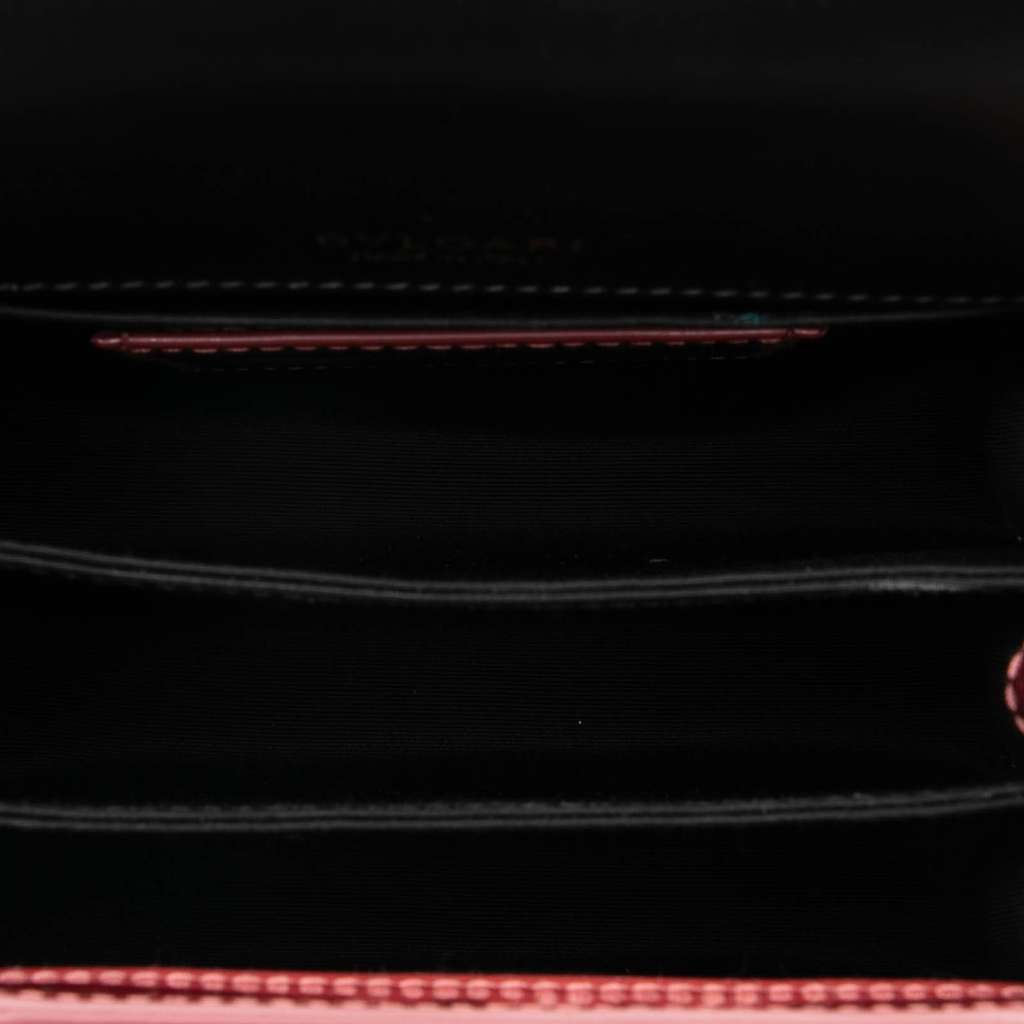 Bvlgari Small Patent Serpenti Forever Top Handle Satchel - 4