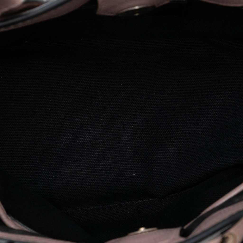 Burberry Small Grainy Calfskin and House Check Banner Satchel - 4