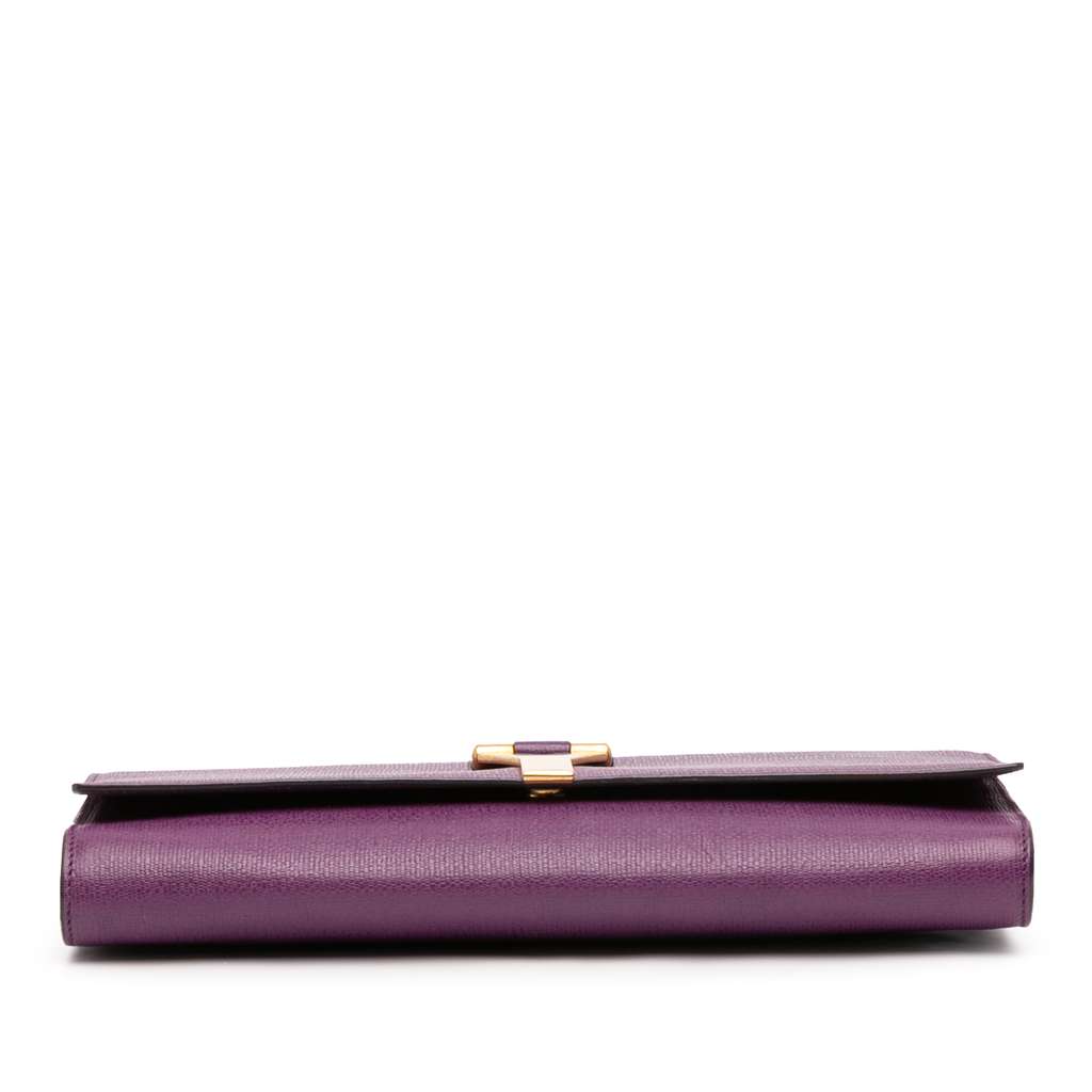 Saint Laurent Textured Leather Chyc Ligne Clutch - 3