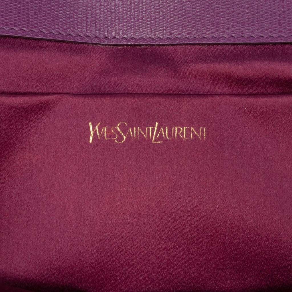 Saint Laurent Textured Leather Chyc Ligne Clutch - 5