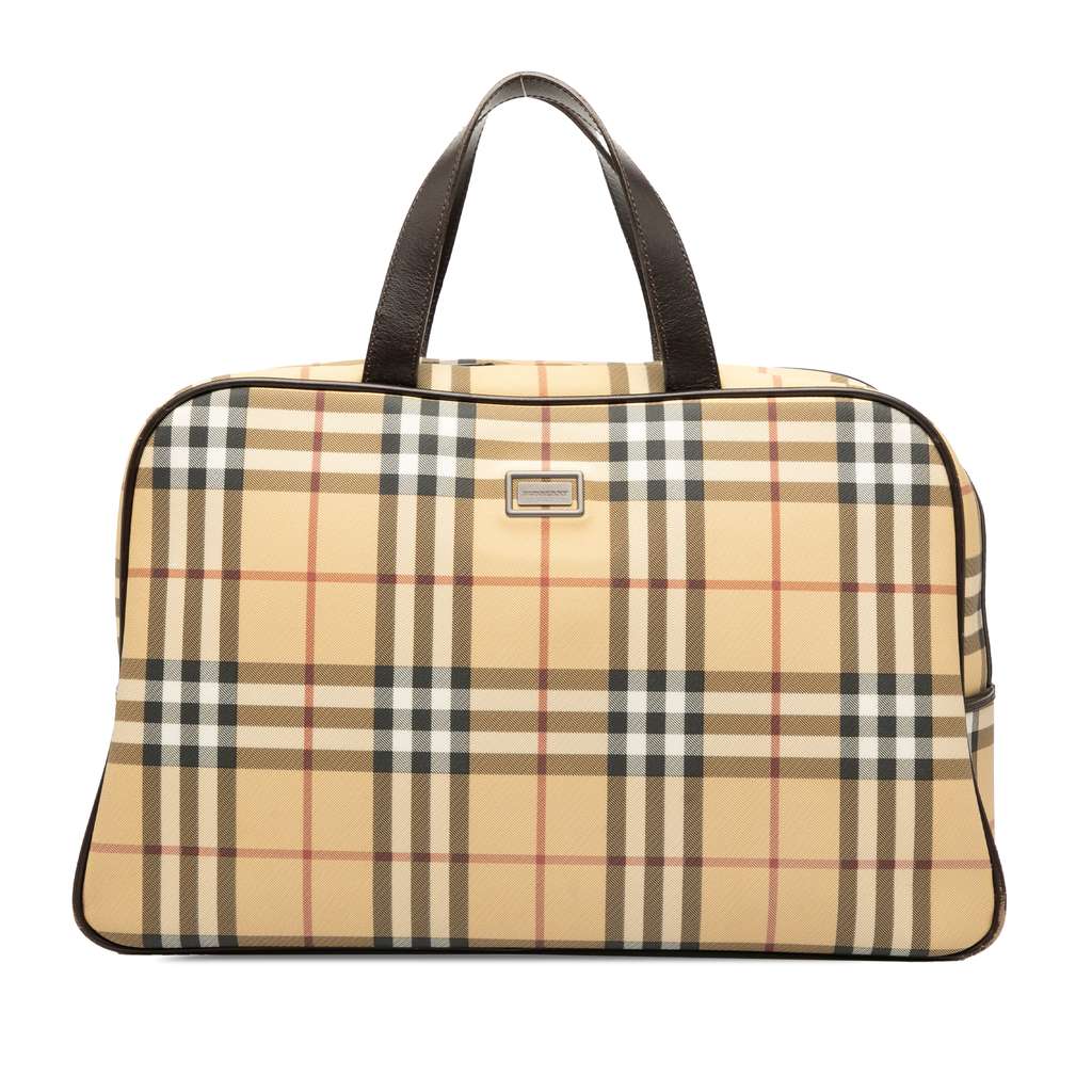 Burberry House Check Canvas Travel Bag